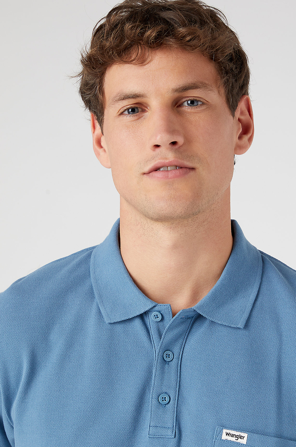 Camisero Wrangler Polo Shirt Captains Blue