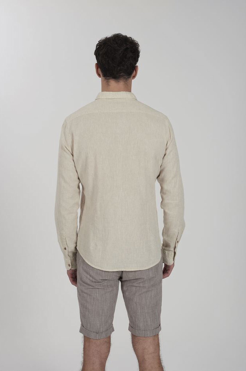 Camisa Yes Zee Mod C505 Beig