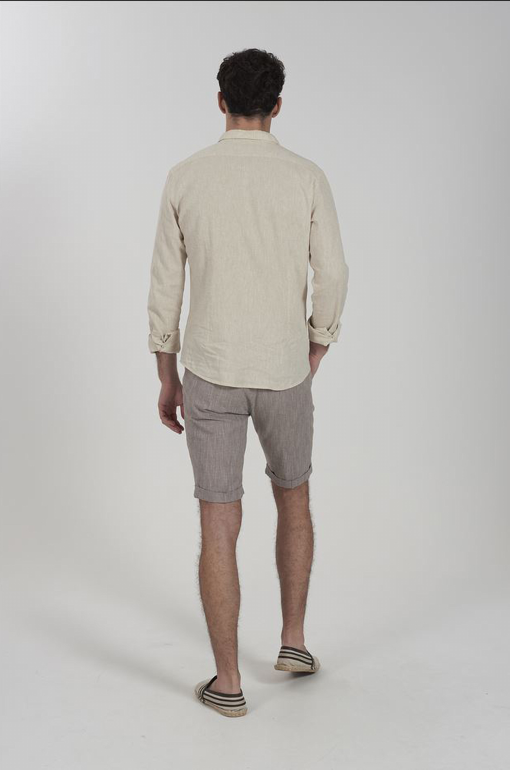 Camisa Yes Zee Mod C505 Beig
