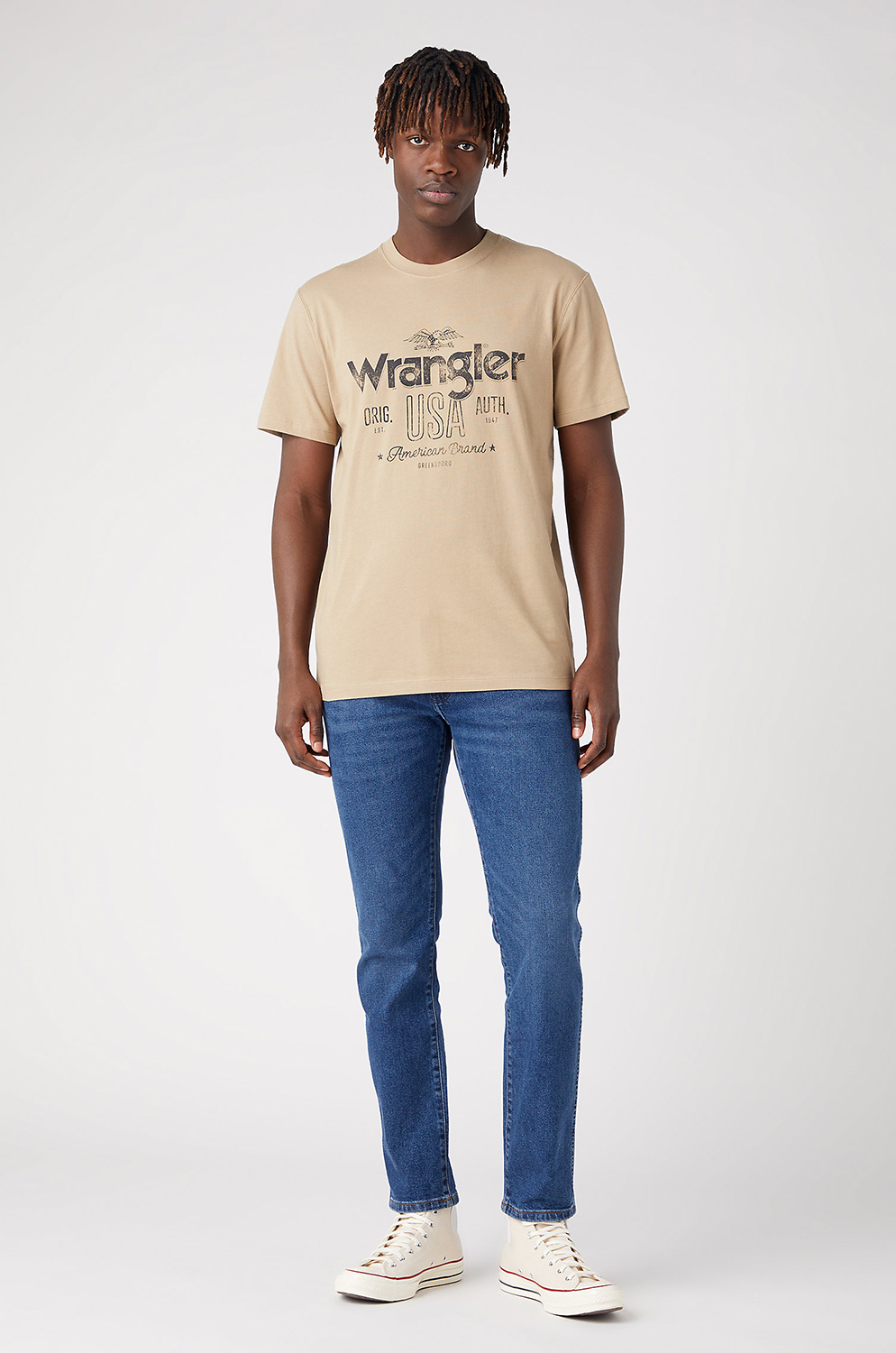 Camiseta Wrangler Americana Tee Chinchilla