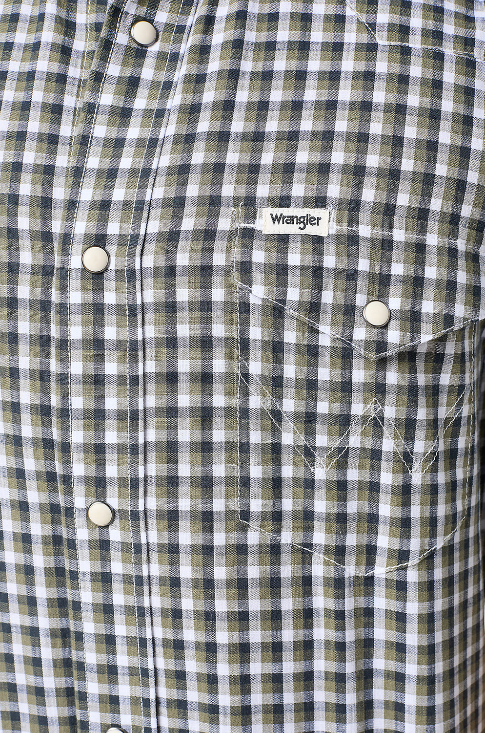 Camisa Wrangler Ss Western Shirt Green