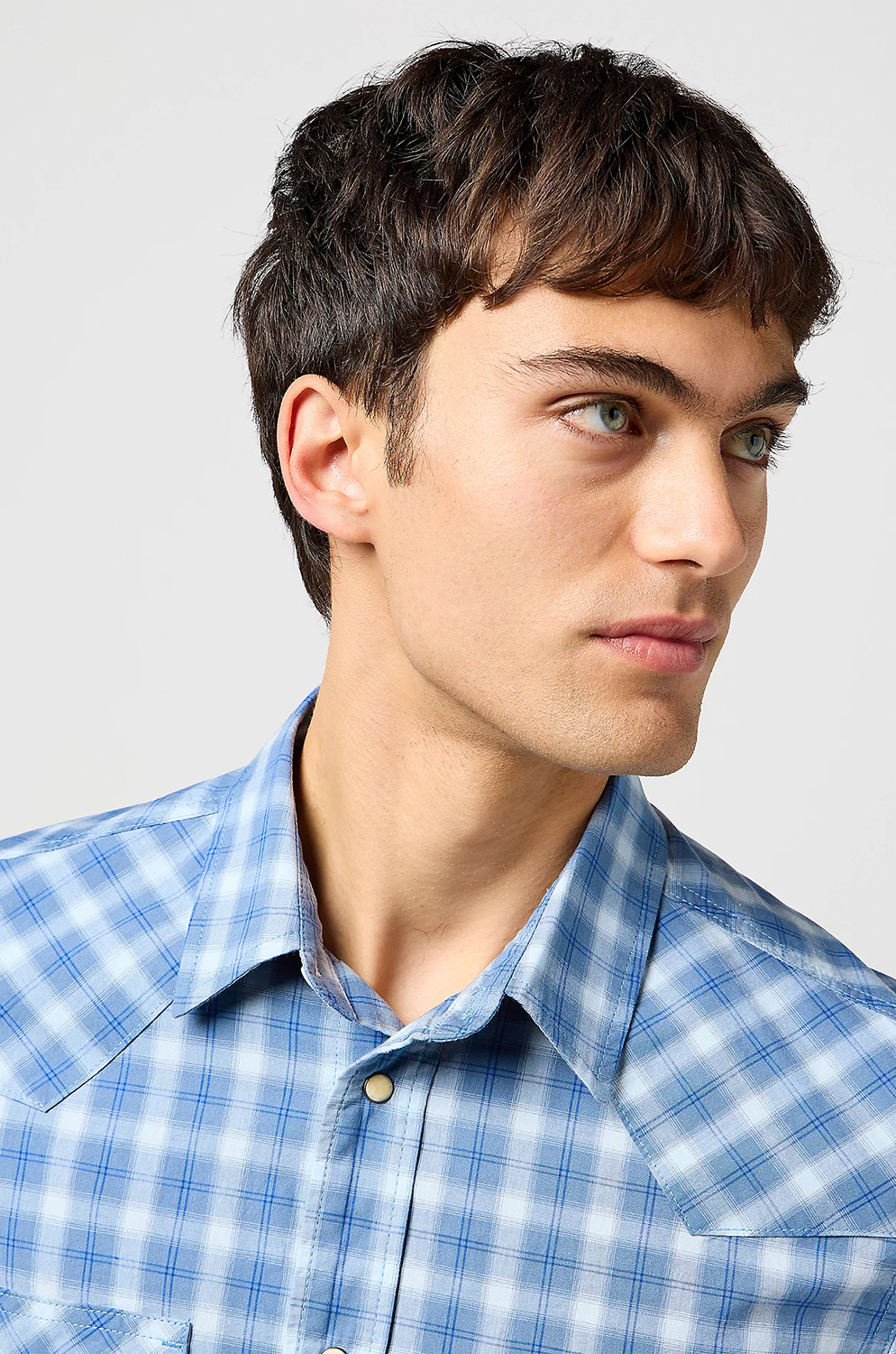 Camisa Wrangler Western Shirt Blue