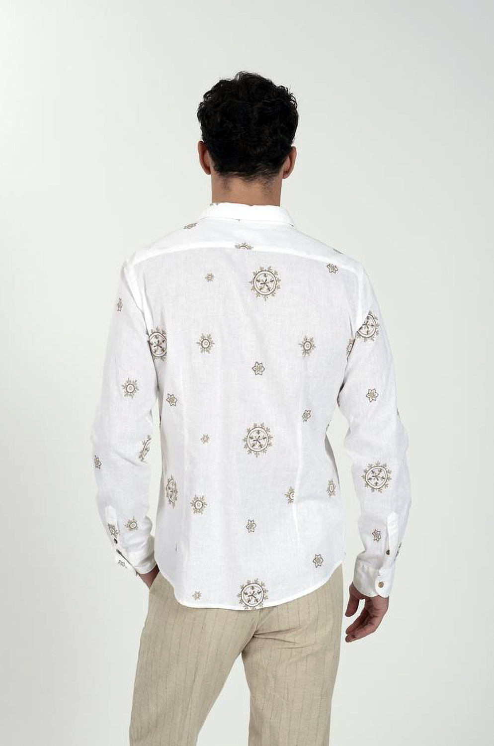 Camisa Yes Zee estampada col crudo