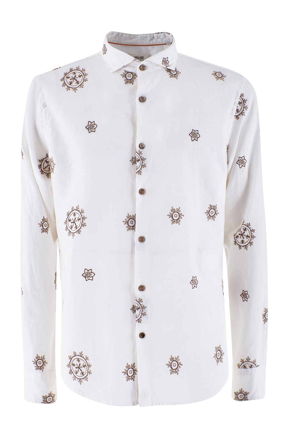 Camisa Yes Zee estampada col crudo