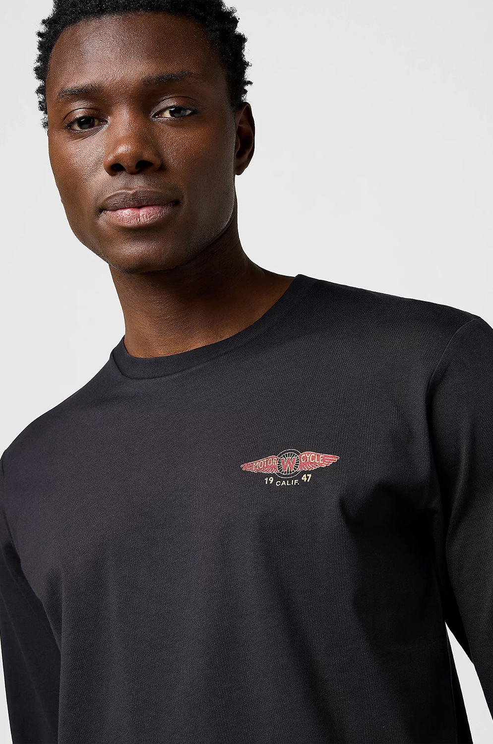 Camiseta Wrangler Wrg Ls Americana Tee Black