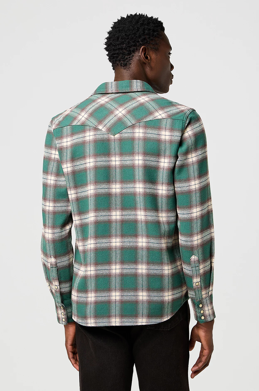Camisa Wrangler Wrg Western Shirt Bistro Green