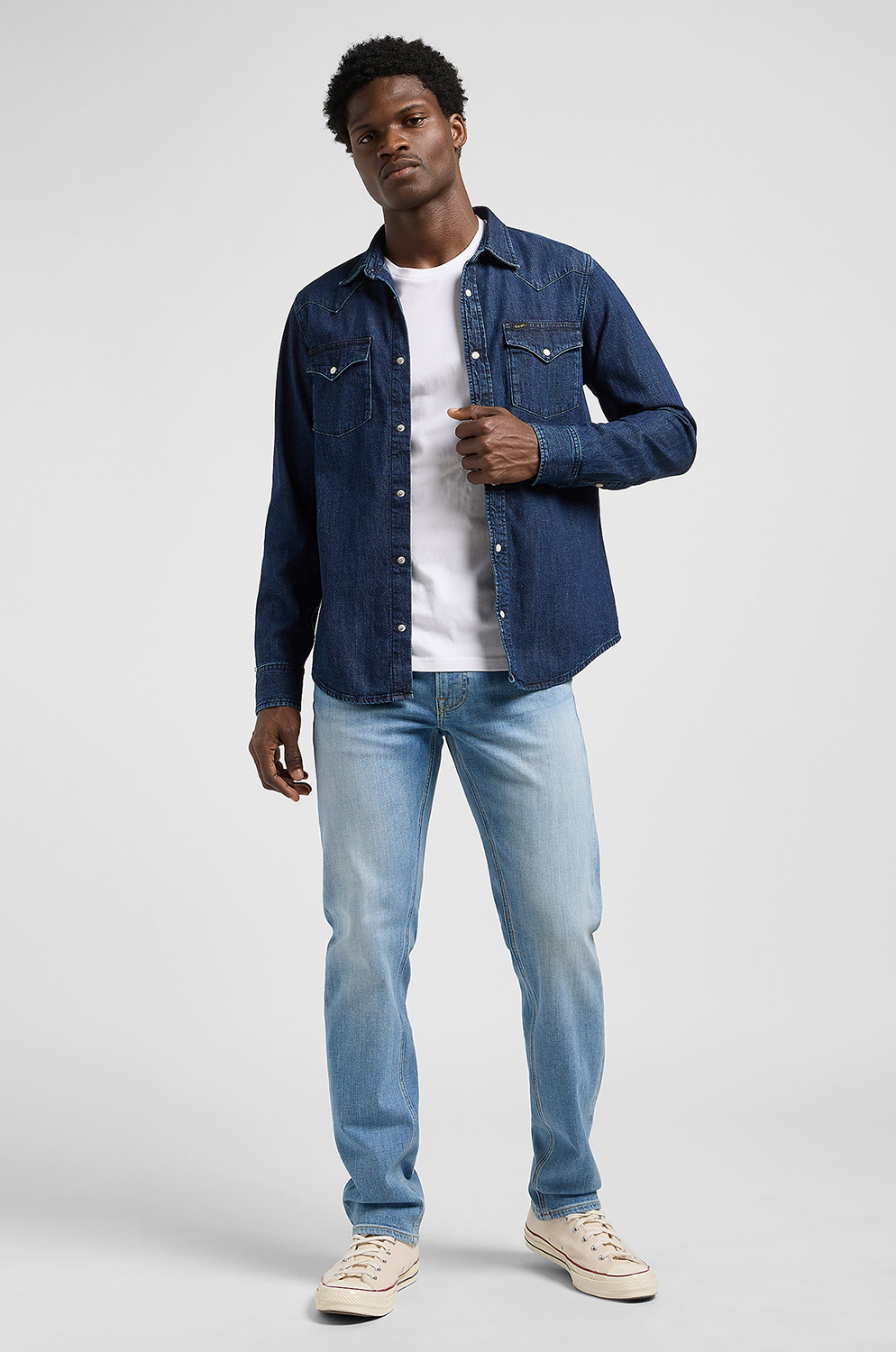 CAMISA VAQUERA LEE REGUALAR WESTERN SHIRT RINSE