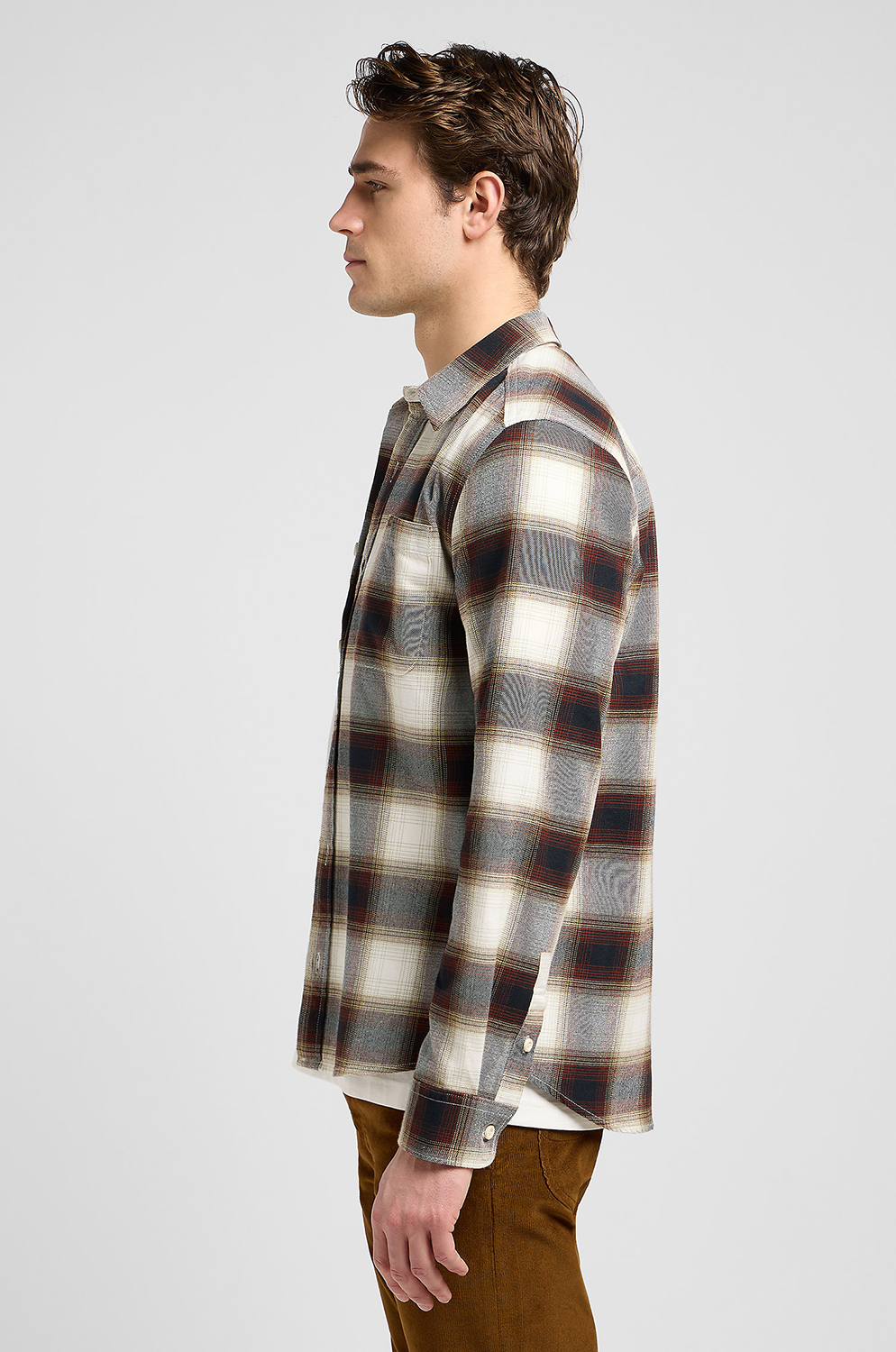 CAMISA LEE LEESURE SHIRT BRENTWOOD PLAID