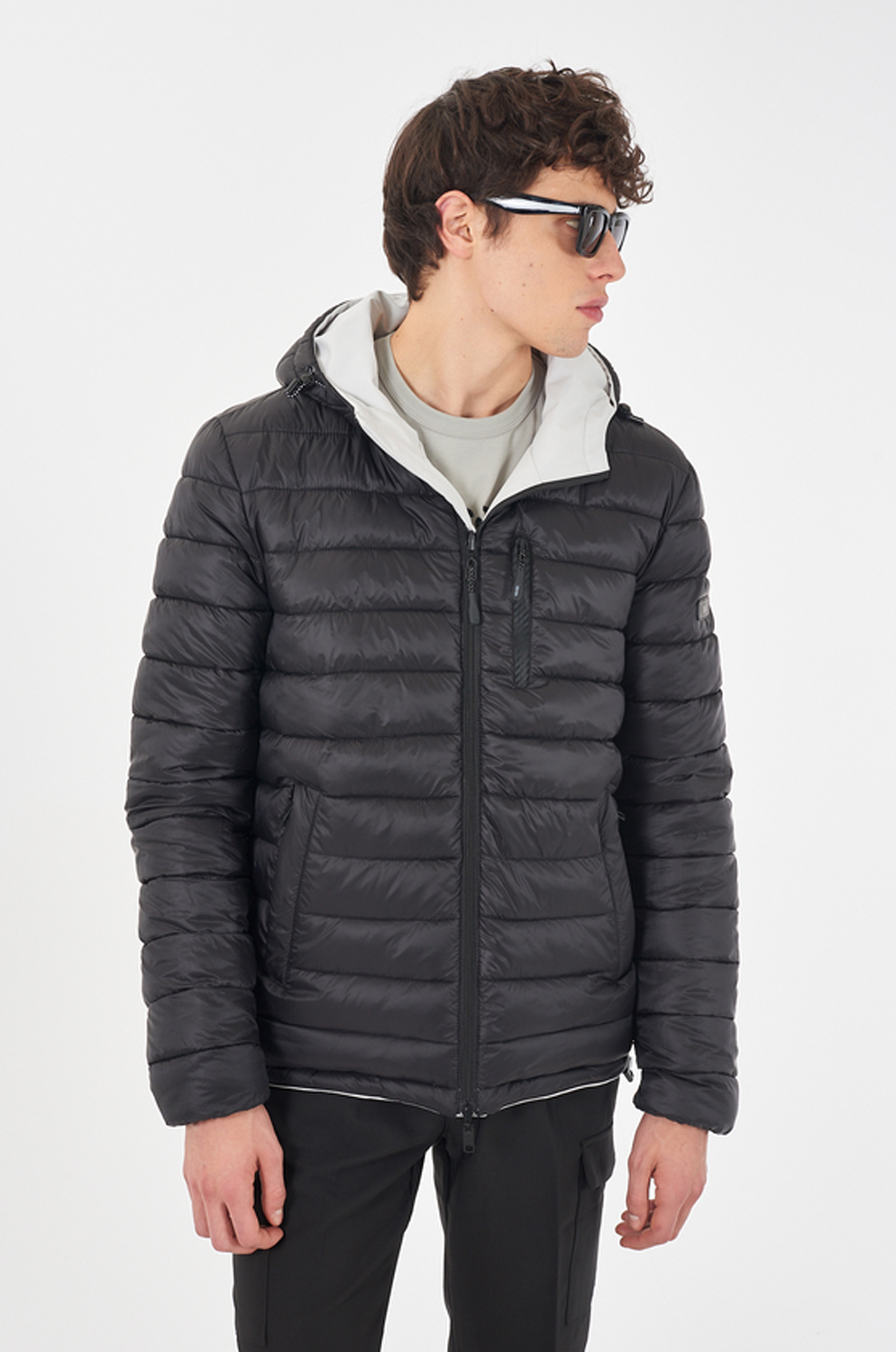 PARAKA REVERSIBLE YES ZE BLANCO MARINO