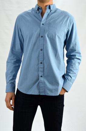 CAMISA WRANGLER 1PKT BUTTON-DOWN FADED DEN - Ver os detalles do produto