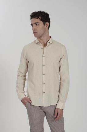 Camisa Yes Zee Mod C505 Beig - Ver los detalles del producto