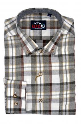 Camisa Kents Mod Calgary Gris - Ver os detalles do produto