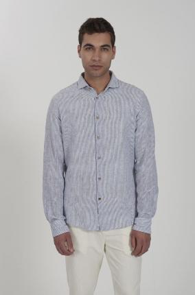 Camisa Yes Zee listas marino - Ver los detalles del producto