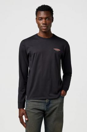 Camiseta Wrangler Wrg Ls Americana Tee Black - Ver los detalles del producto