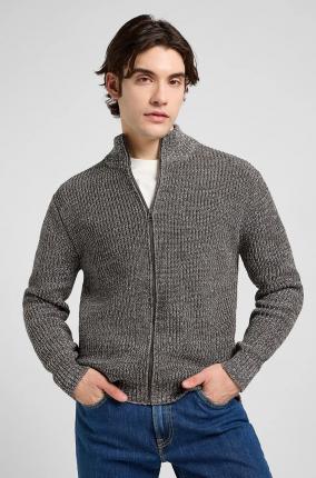 CHAQUETA LEE CARDIGAN ZIP SMOKE GRAY - Ver los detalles del producto