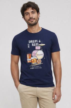 Camiseta Yes Zee Mod T727 Azul - Ver los detalles del producto
