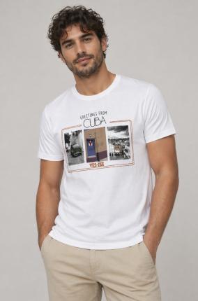 Camiseta Yes Zee Mod T752 Hueso - Ver los detalles del producto