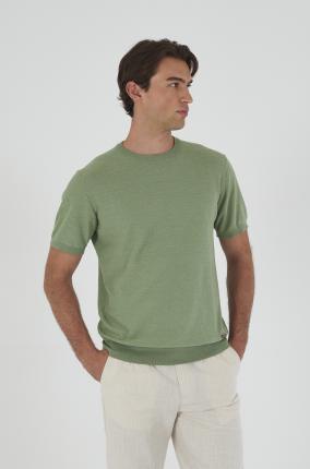 CAMISETA YES ZEE MOD M720 VERDE - Ver os detalles do produto