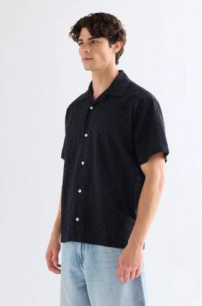 CAMISA WRANGLER WRG SS RESORT SHIRT DARK NAVY - Ver los detalles del producto
