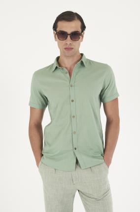 CAMISA YES ZEE MOD C721 VERDE - Ver os detalles do produto