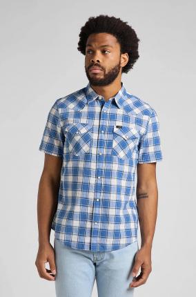 Camisa Lee Ss Western Shirt Blue Union - Ver los detalles del producto