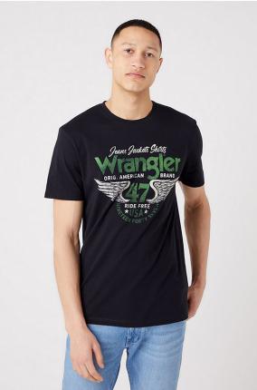 Camiseta Wrangler Americana Tee Black - Ver os detalles do produto