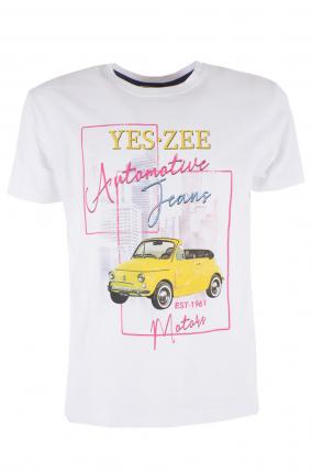 Camiseta Yes Zee Mod T730 Blanco - Ver os detalles do produto