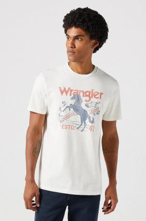 Camiseta Wrangler Americana Tee Worm White - Ver os detalles do produto